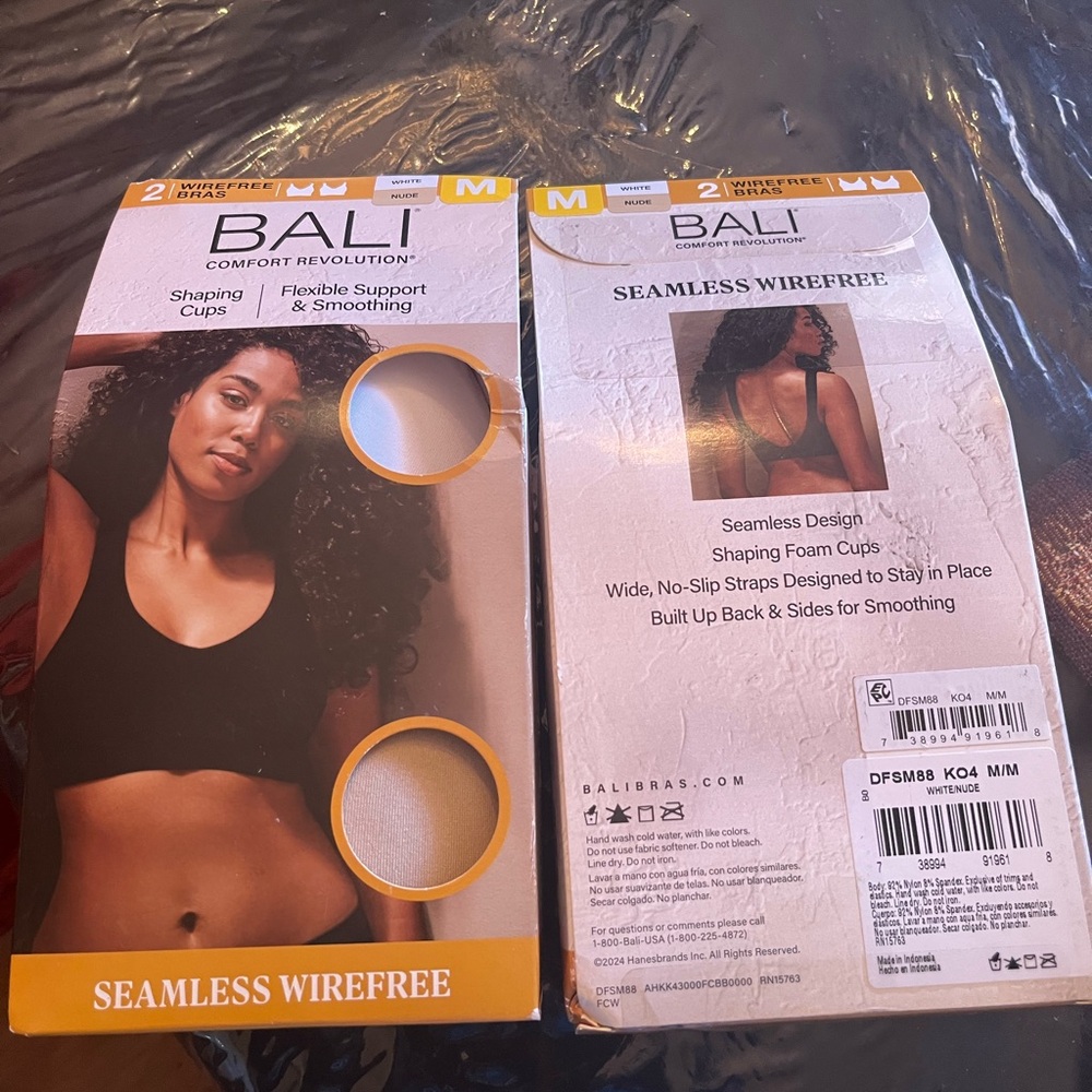 Bali Comfort Revolution Bra - White and Nude